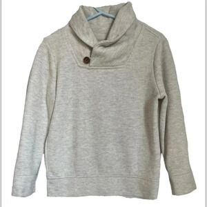 Old Navy 4T cream knitted sweater /cardigan w/ button accent‎ closure and collar